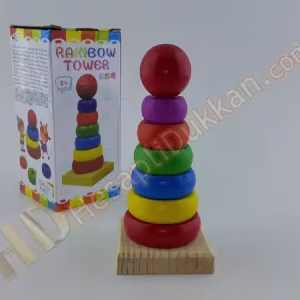 Promosyon oyuncak ahşap kule kutulu küçük boy