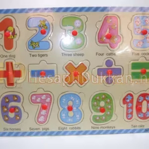 Rakamlı beş işlemli eğitici oyuncak puzzle R838