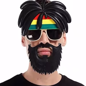 Rasta Peruk Sakal Gözlük 27x18cm