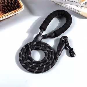 Reflektörlü Siyah Köpek Tasması Toptan