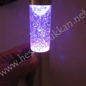 Renk değiştiren dekoratif simli silindir lamba R86