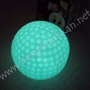 Renk değiştiren golf topu şeklinde gece lambası R92