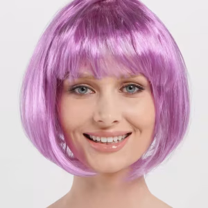 Rose Pembe Kısa Parti Peruğu
