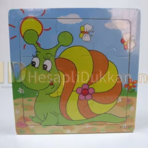 Salyangoz figürlü puzzle zeka oyuncağı R821