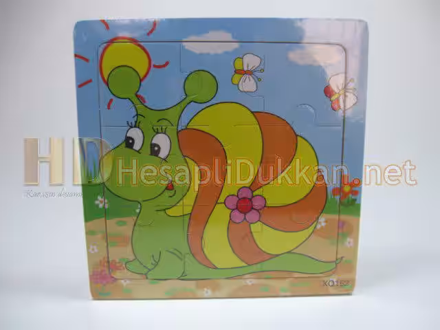 Salyangoz figürlü puzzle zeka oyuncağı R821