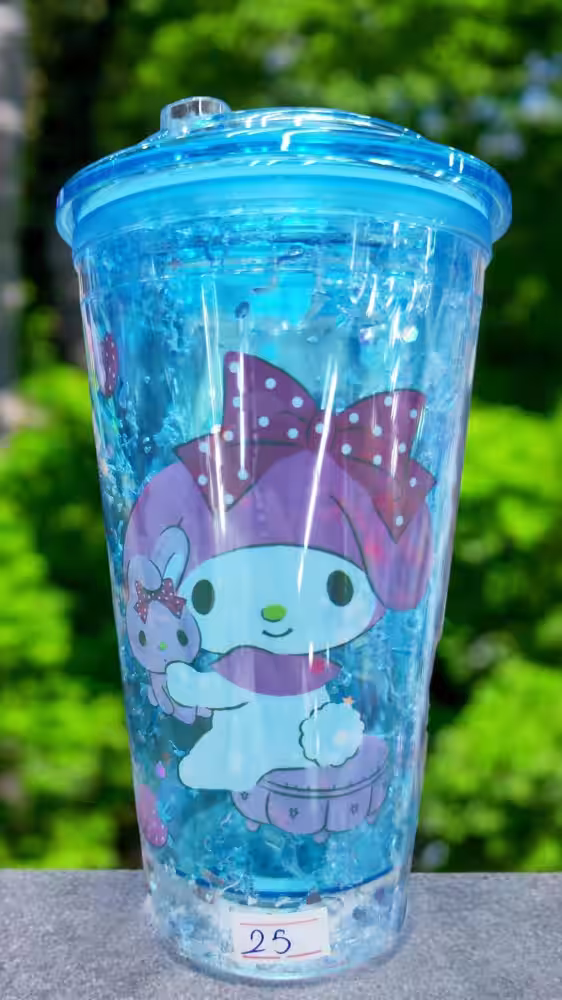 Sanrio LED Işıklı Pipetli Fancy Bardak