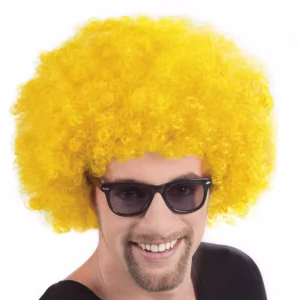 Sarı Afro Parti Peruk