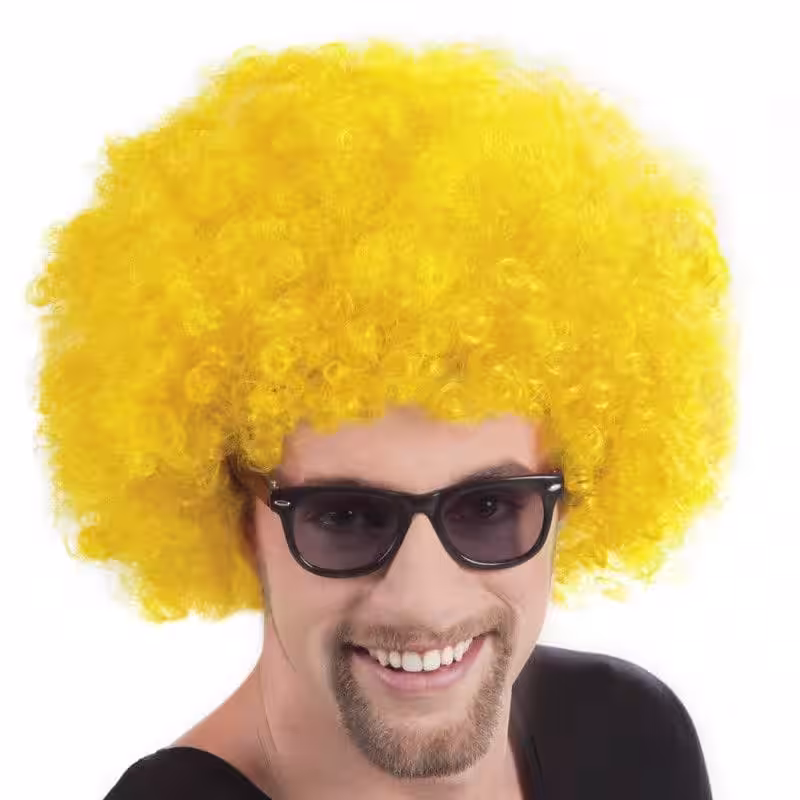 Sarı Afro Parti Peruk