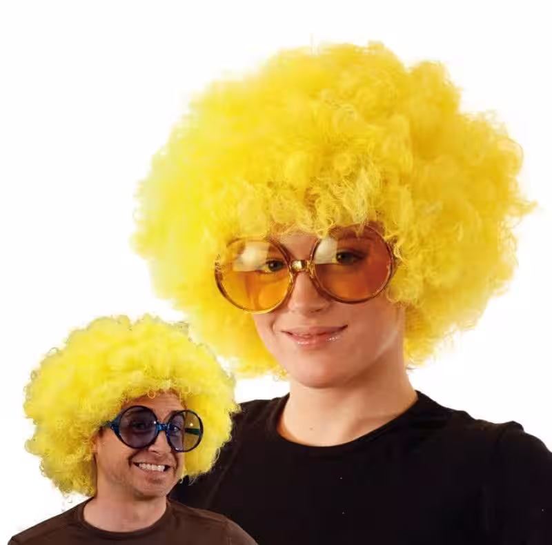 Sarı Afro Parti Peruk