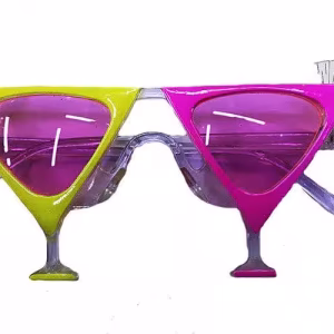 Sarı Pembe Martini Parti Gözlüğü