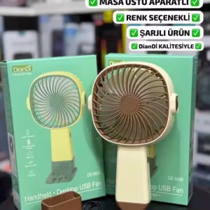 Şarjlı Telefon Standlı Masa Üstü Özellikli Fan