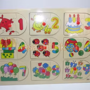 Şekilli rakamlı puzzle eğitici oyuncak R832