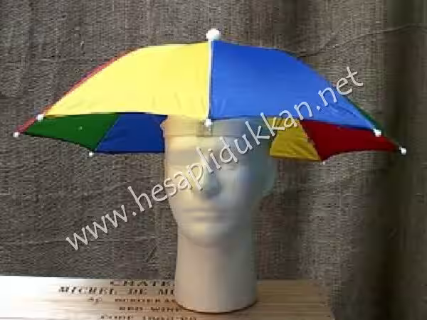 Şemsiye şapka gökkuşağı renkleri P779