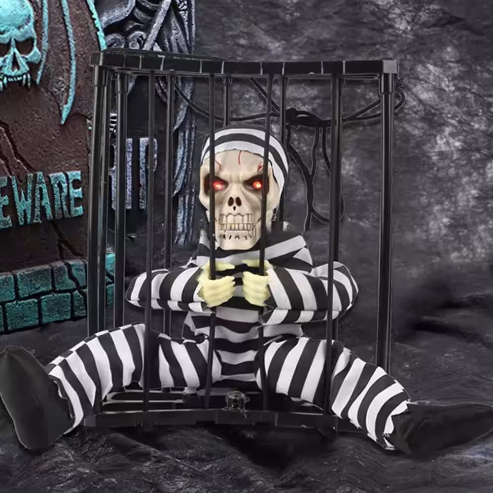 Sesli Hareketli İskelet Dekor Hallowen Toptan