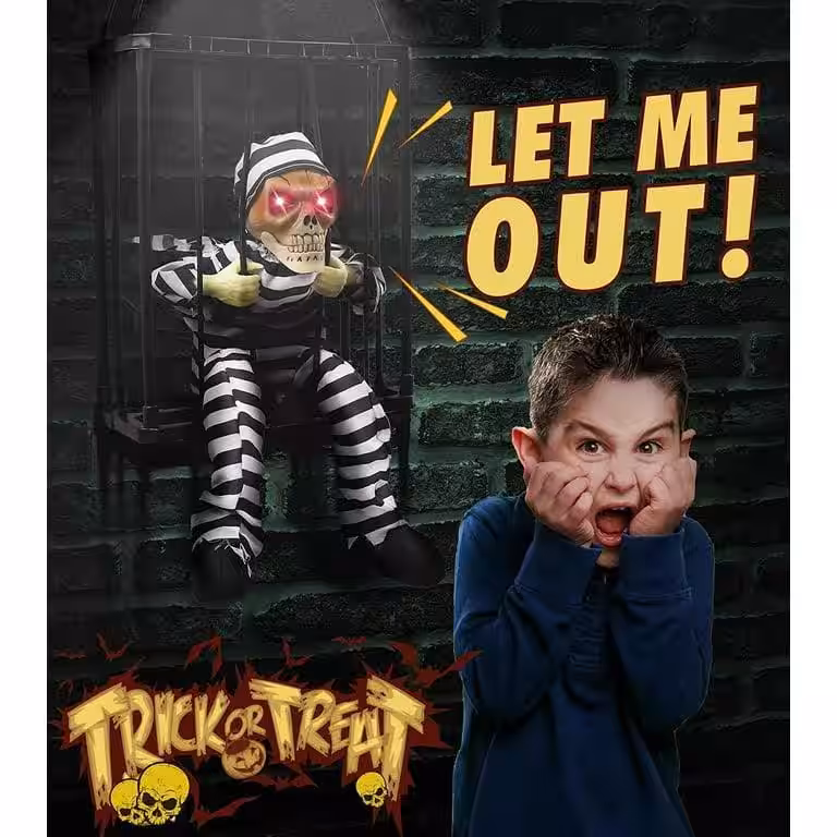 Sesli Hareketli İskelet Dekor Hallowen Toptan