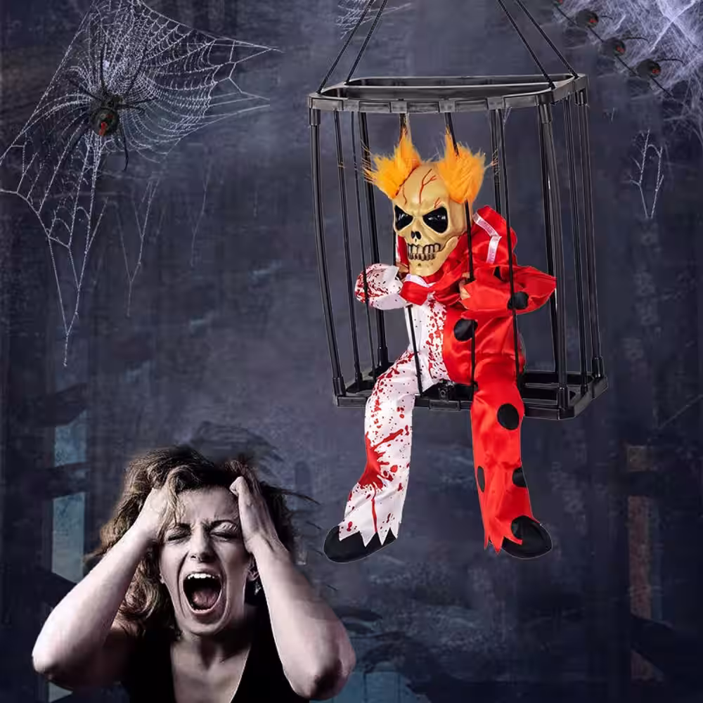 Sesli Hareketli Joker İskelet Dekor toptan