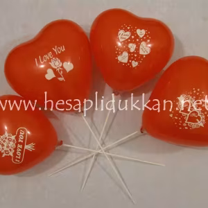 Sevgililer günü hediyesi kırmızı kalp balon P429