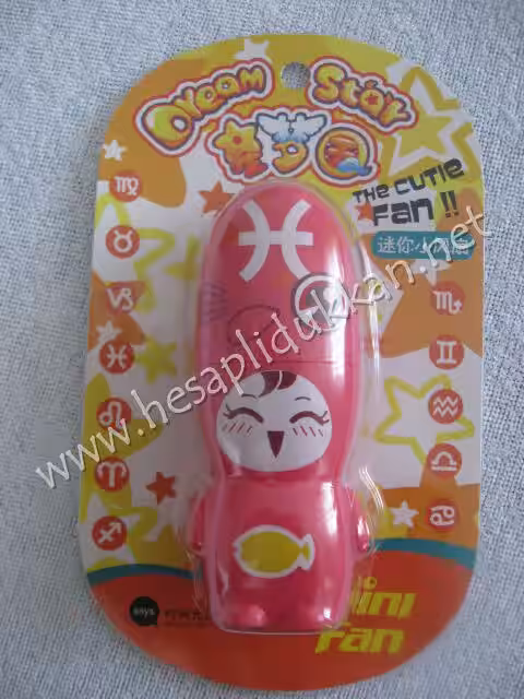 Sevimli kolye fan mini serinlik toptan P717