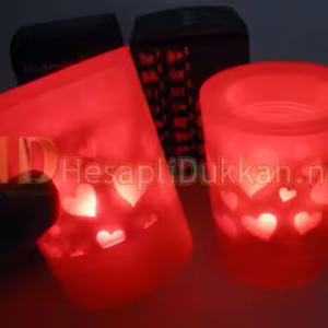 Sihirli mum kalpli kırmızı model