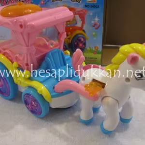 Sihirli uçan atlı araba ışıklı oyuncak P492