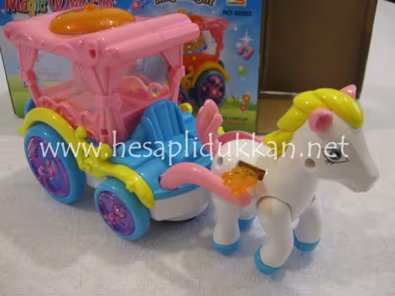 Sihirli uçan atlı araba ışıklı oyuncak P492