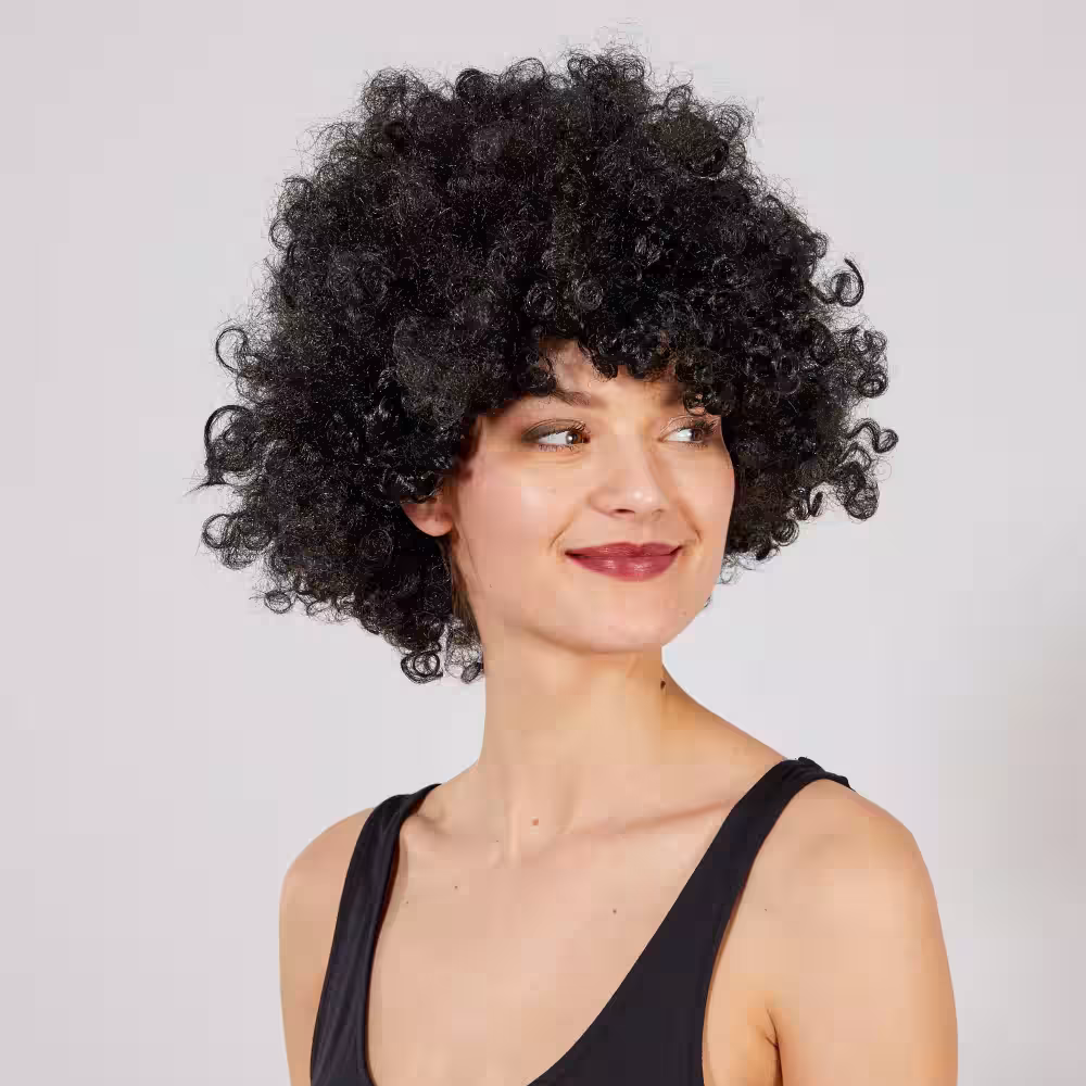 Siyah Afro Parti Peruk Toptan