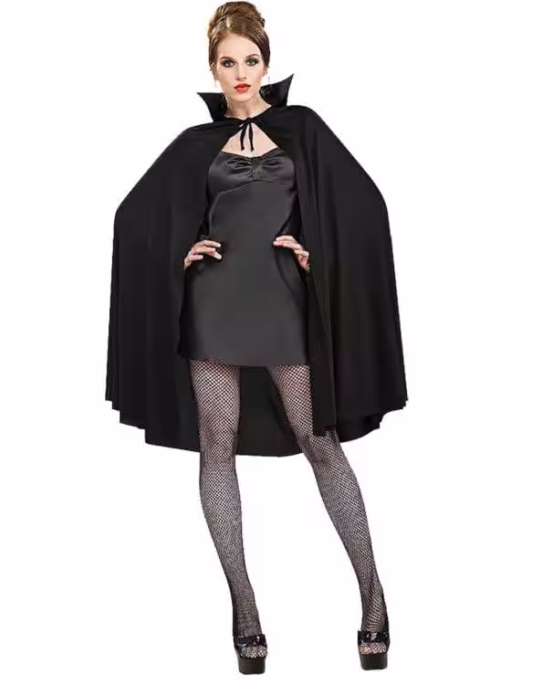 Siyah Halloween Pelerini Toptan