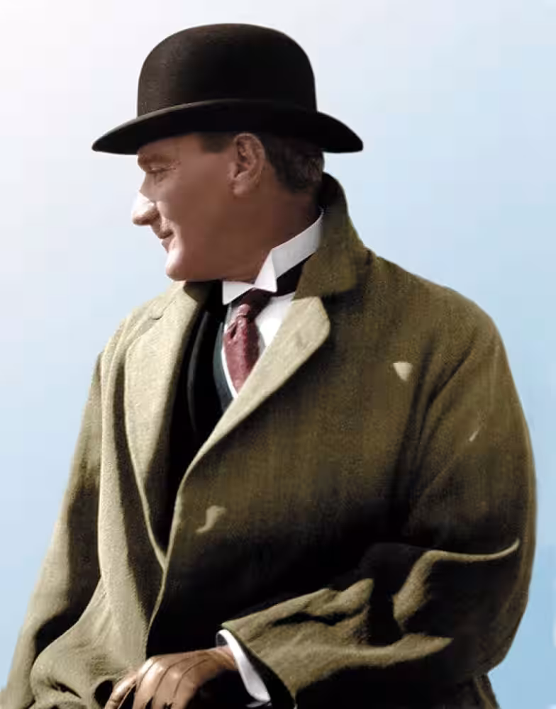 Siyah Keçe Atatürk Şapkası Toptan