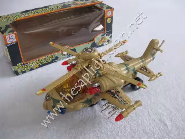 Süper helikopter sensorlu sesli ışıklı etrafında döner P872