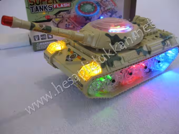 Süper led ışıklı tank led ışıklı oyuncak R50