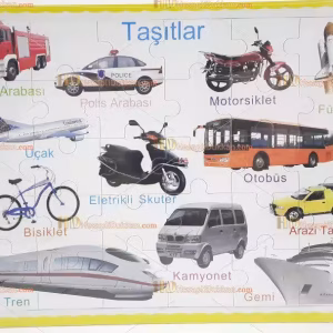 Taşıtlar ulaşım araçları ahşap yapboz fiyatı