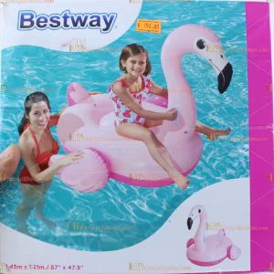 Toptan 1.45 m pembe kuğu şişme can simidi