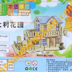 Toptan 3d Ahşap puzzle bahar köşkü