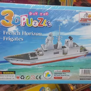Toptan 3D karton puzzle Fransız savaş gemisi