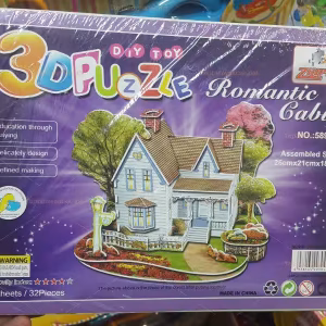 Toptan 3D karton puzzle romantik ev