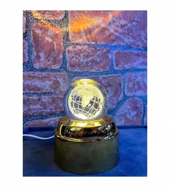 Toptan 3D Kristal Küre Dünya Haritası
