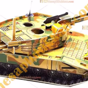 Toptan 3d puzzle Abrams main battle tank 4 karton 64 parça