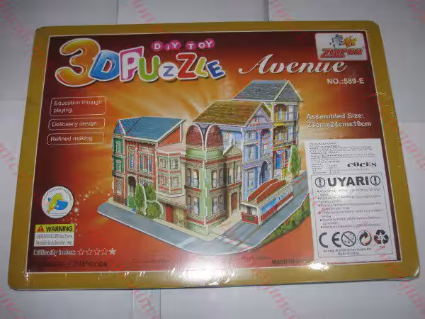 Toptan 3d puzzle ağaçlı yol