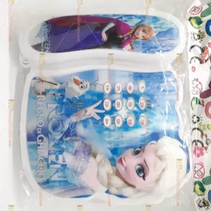 Toptan 3d telefon sesli müzikli kablolu frozen