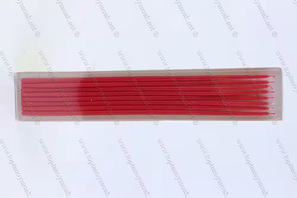 Toptan 8 li 30 cm pasta mumu kırmızı