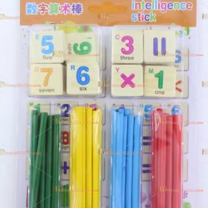 Toptan ahşap eğitici oyuncak matematik çubuklar ve sayılar