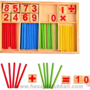 Toptan ahşap eğitici oyuncak sayılar matematik işlemler