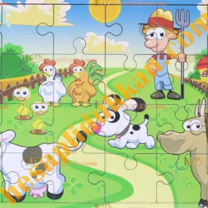 Toptan Ahşap puzzle Ali babanın çiftliği