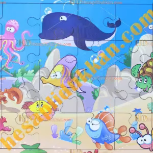 Toptan Ahşap puzzle Deniz hayvanları
