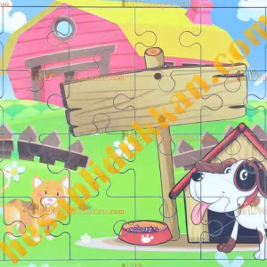 Toptan Ahşap puzzle köpek kulübesi