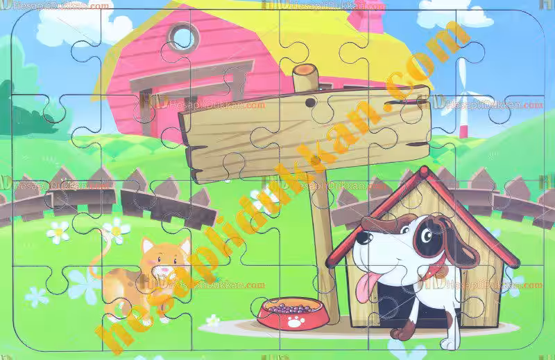 Toptan Ahşap puzzle köpek kulübesi