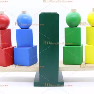 Toptan ahşap terazi geometrik eğitici oyuncak