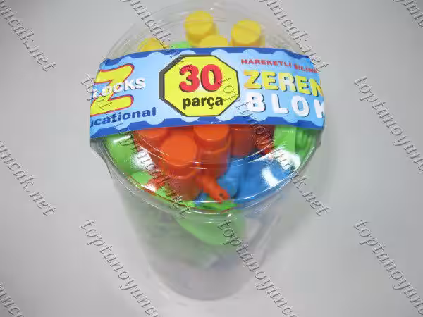 Toptan blok plastik eğitici oyuncak 30 lu