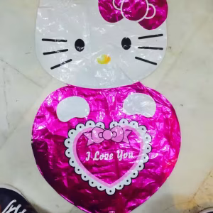 Toptan Büyük Hello Kitty Kalp folyo balon