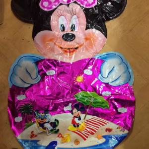 Toptan Büyük Minnie Kalp folyo balon